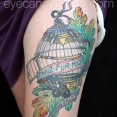Birdcage tattoo,new orleans tattoo, randy muller, eyecandy, icandytattoo, i candy, eye candy,